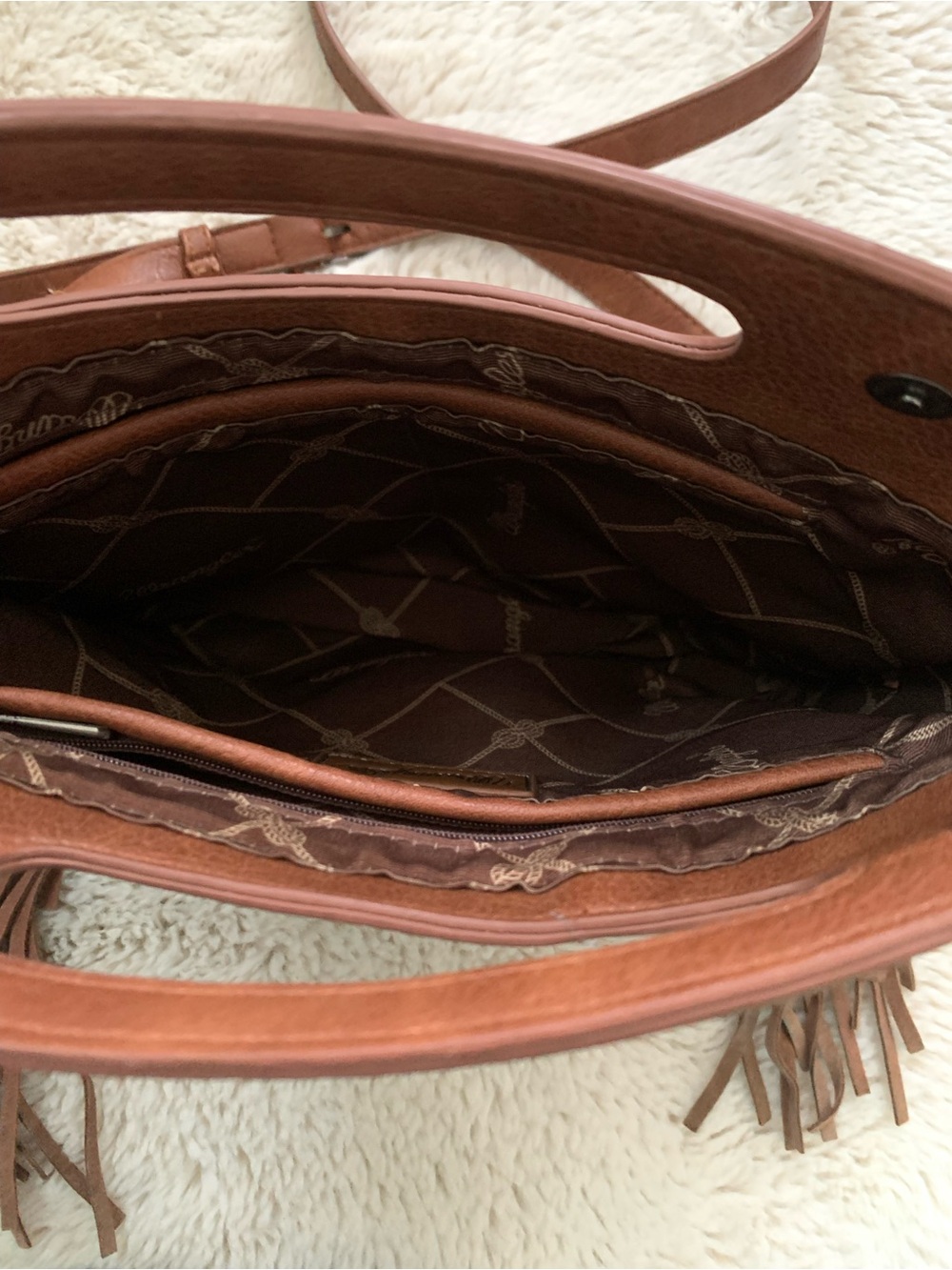 🌵NWT Wrangler Tooled Fringe Western Crossbody Bag Purse🌵 - Picture 9 of 9